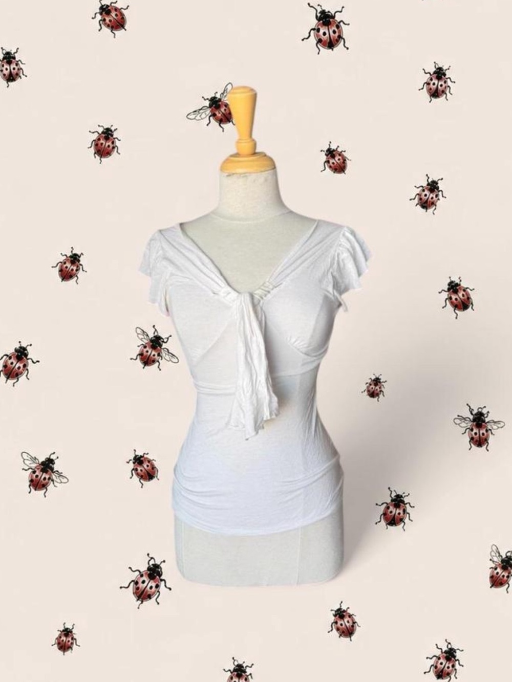 woosh front tie white top